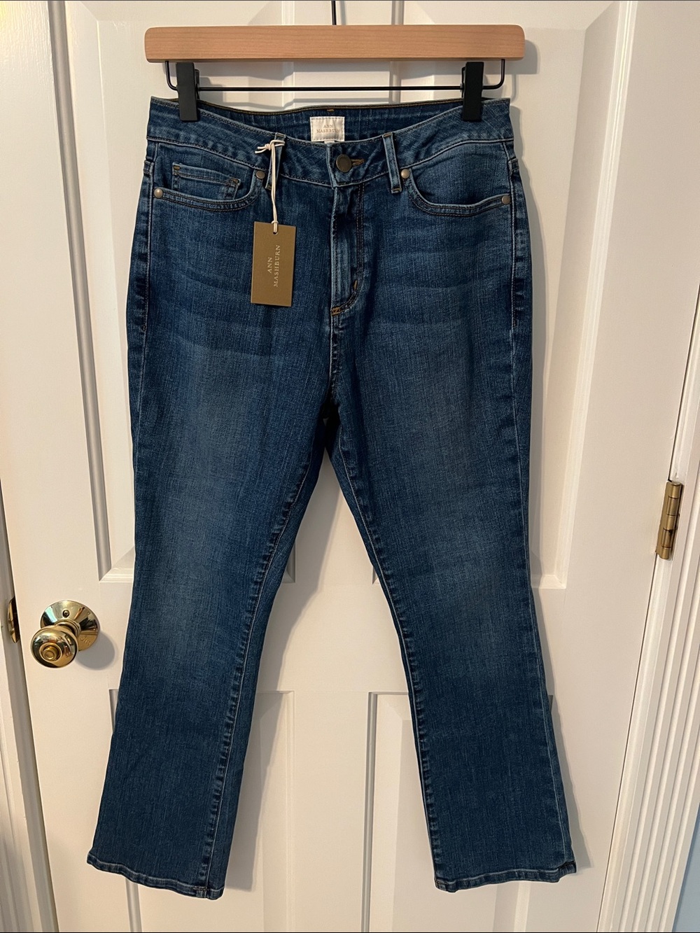 Ann Mashburn Flare Cropped 5 Pocket Jean NWT Size 28